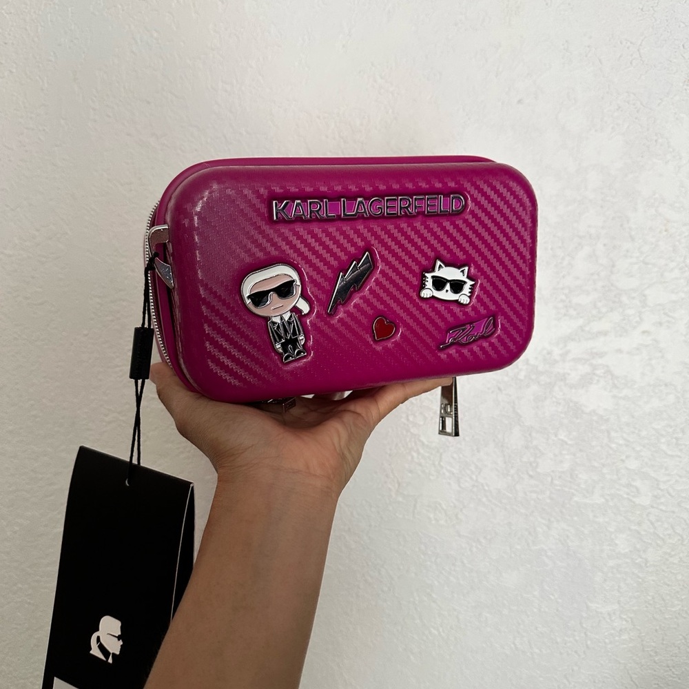 Karl Lagerfeld Fuchsia Crossbody Bag